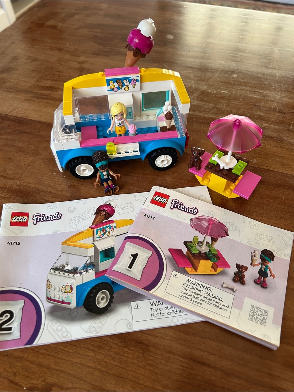 FRIENDS Blue, Pink & Yellow Ice Cream Van Playset